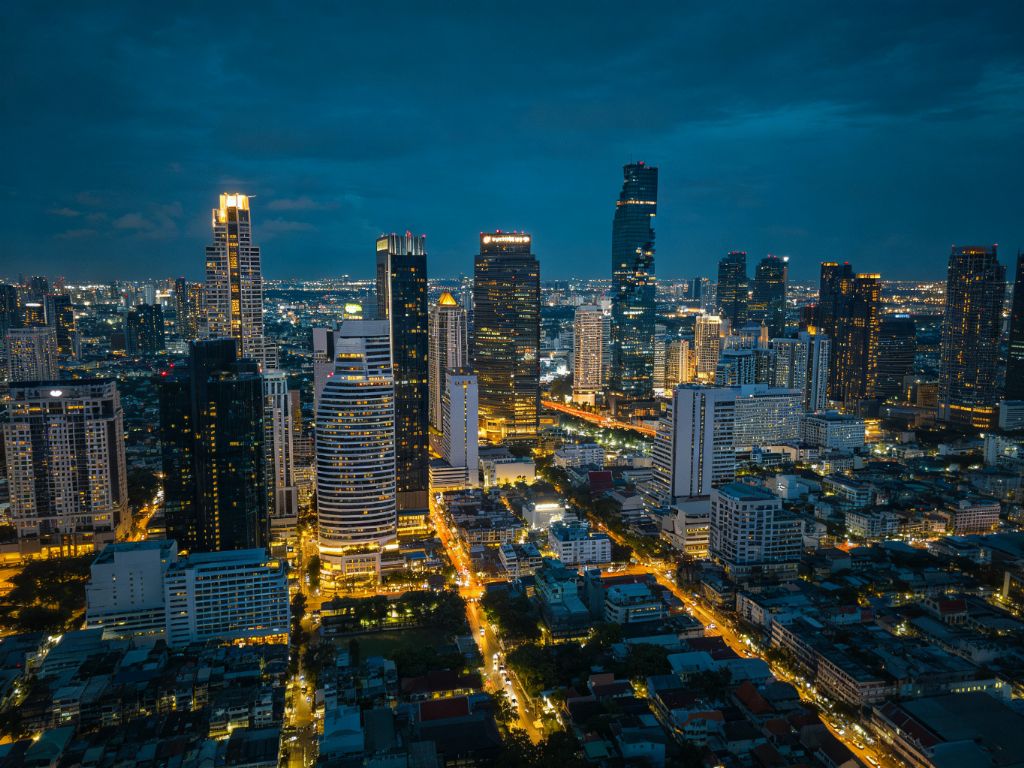 清迈城市夜景